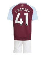 Aston Villa Jacob Ramsey #41 Hjemmedraktsett Barn 2024-25 Korte ermer (+ bukser)